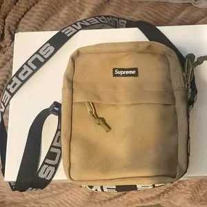 Khaki hot sale supreme bag